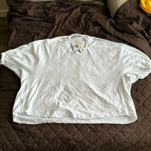 Zara new with tags white oversized top size medium
